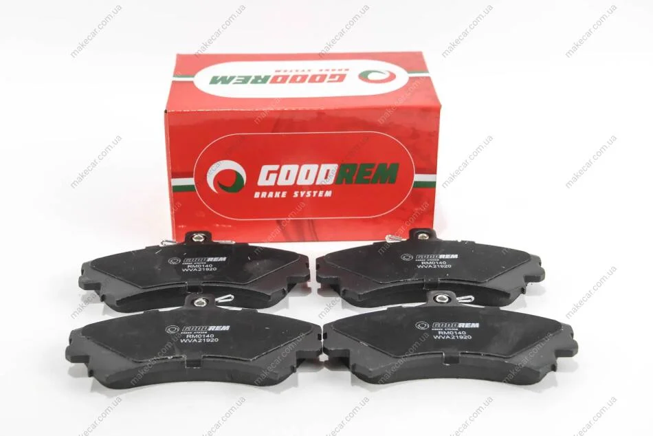 <strong>Гальмівні колодки пер. Mitsubishi Colt/Volvo S40/V40 1.1-2.0 i/TD 95- (TRW) Goodrem RM0140 (фото 1)</strong>