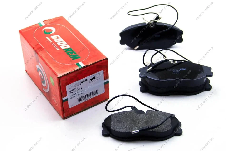 <strong>Гальмівні колодки пер. Peugeot 306/406/607 96- (TRW) Goodrem RM1115 (фото 1)</strong>