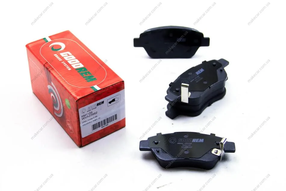 <strong>Тормозные колодки перед. Doblo 01- (Bosch) (123x53.3x18) Goodrem RM1159 (фото 1)</strong>