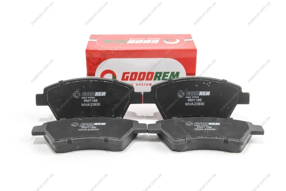 <strong>Гальмівні колодки пер. Kangoo (4x4) 01- Goodrem RM1166 (фото 1)</strong>
