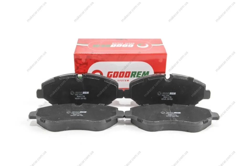 <strong>Гальмівні колодки пер. Sprinter/Crafter 06- Goodrem RM1179 (фото 1)</strong>