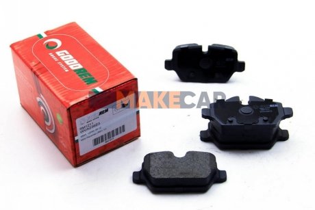 Тормозные колодки зад. BMW 1 E81/3 E90, E91/MINI Cooper 1.6-2.0 i/D 03- (Lucas) Goodrem RM1211