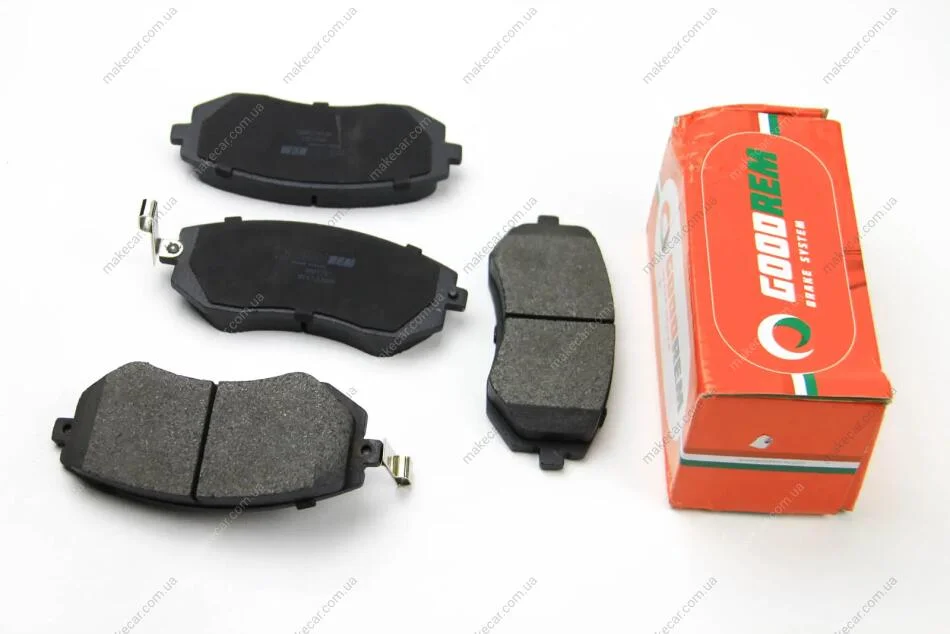 <strong>Гальмівні колодки пер. Subaru Impreza 02-/Forester 02- (akebono) Goodrem RM1251 (фото 1)</strong>