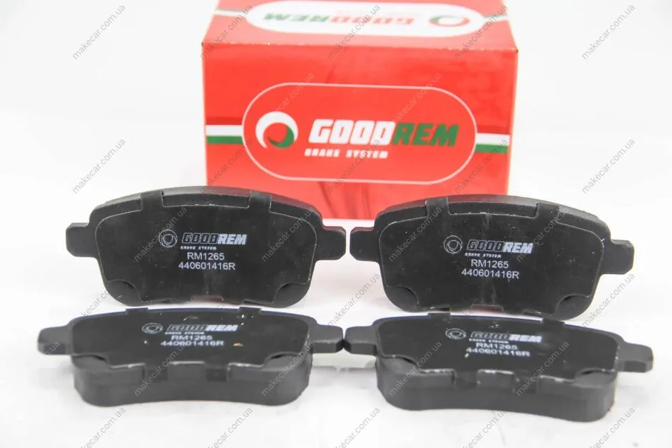 <strong>Гальмівні колодки зад. Megane III/Fluence 08- Goodrem RM1265 (фото 1)</strong>