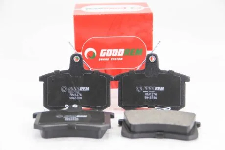 Гальмівні колодки зад. Audi 100/80/A4/A6/A8 (84-08) для Goodrem RM1276 фото товару