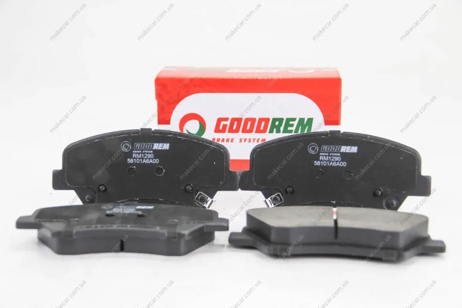 <strong>Гальмівні колодки пер. Ceed/Cerato/Elantra/Equus/i30 (09-21) Goodrem RM1290 (фото 1)</strong>