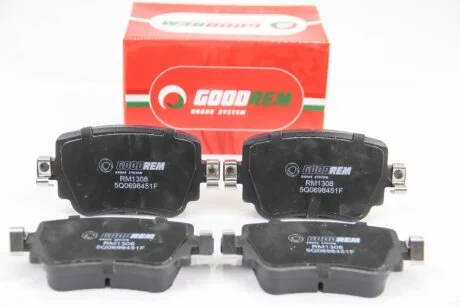 Гальмівні колодки зад. Octavia III/Sharan/Audi Q3 12- (TRW) для Seat, Audi, Volkswagen, Skoda Goodrem RM1308 фото товару