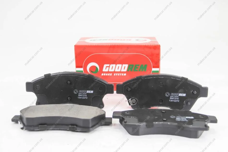 <strong>Гальмівні колодки пер. Aveo 11-/Astra J 09- (Bosch) Goodrem RM1314 (фото 1)</strong>