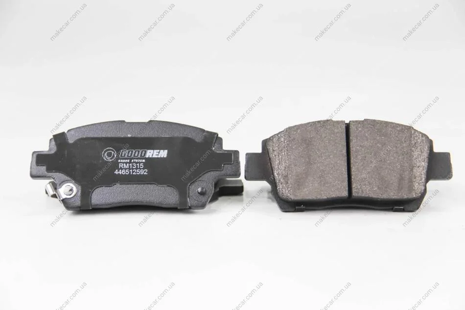 <strong>Гальмівні колодки пер. Toyota Yaris/Prius 99-05 (akebono) Goodrem RM1315 (фото 1)</strong>