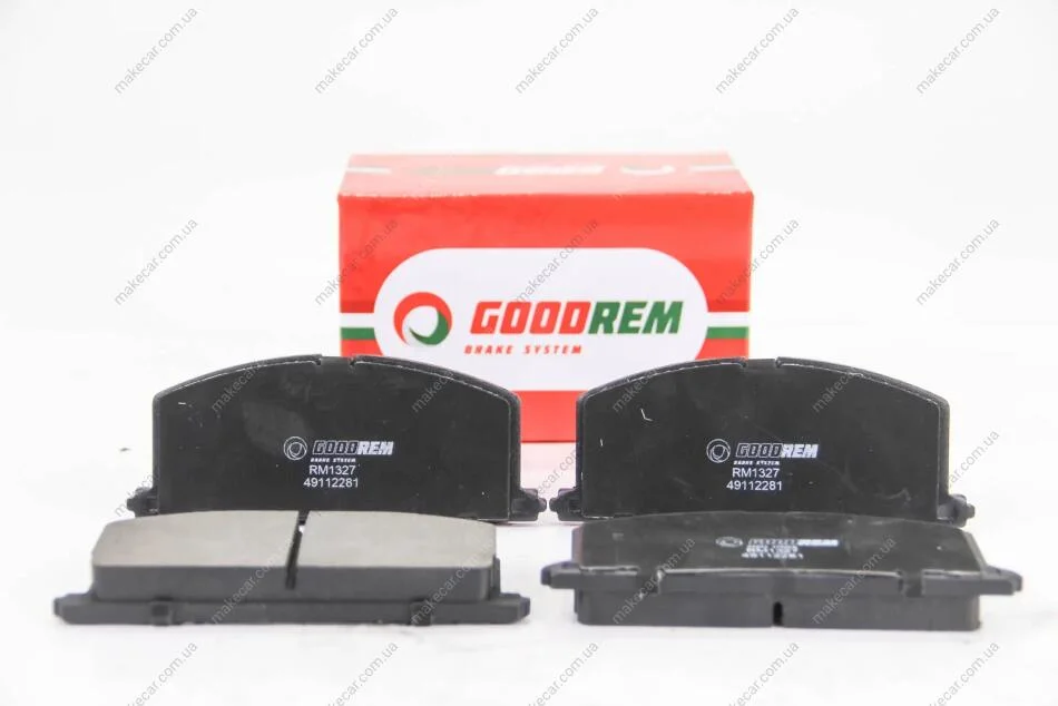 <strong>Гальмівні колодки пер. Camry/Carina/Celica/Corolla/Tercel (83-02) Goodrem RM1327 (фото 1)</strong>