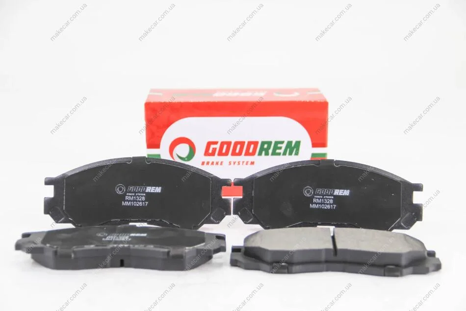 <strong>Гальмівні колодки пер. L200/Strakar/L400/Space Gear 94-07 Goodrem RM1328 (фото 1)</strong>