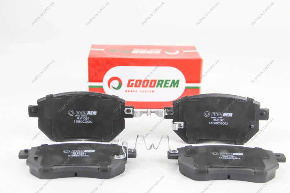 <strong>Гальмівні колодки пер. Q60/QX50/Q70/Navara/Qashqai/Murano/Pathfinder 05- Goodrem RM1361 (фото 1)</strong>