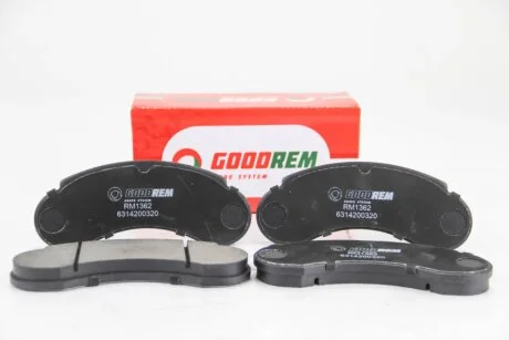 Колодки тормозные пер. W631 88-96 для Goodrem RM1362 фото товара