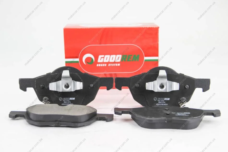 <strong>Гальмівні колодки пер. Honda Accord 03-08/CR-V 01-06 (akebono) Goodrem RM1374 (фото 1)</strong>