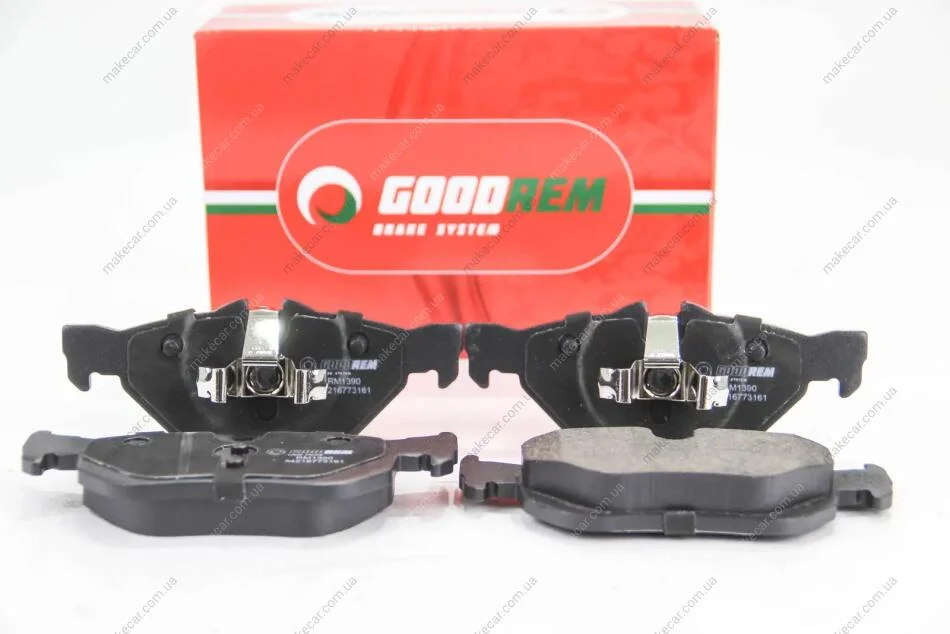 <strong>Гальмівні колодки зад. BMW 3(E90)/1(E81) 04-13 (ATE) (123x43,6x17,3) Goodrem RM1390 (фото 1)</strong>