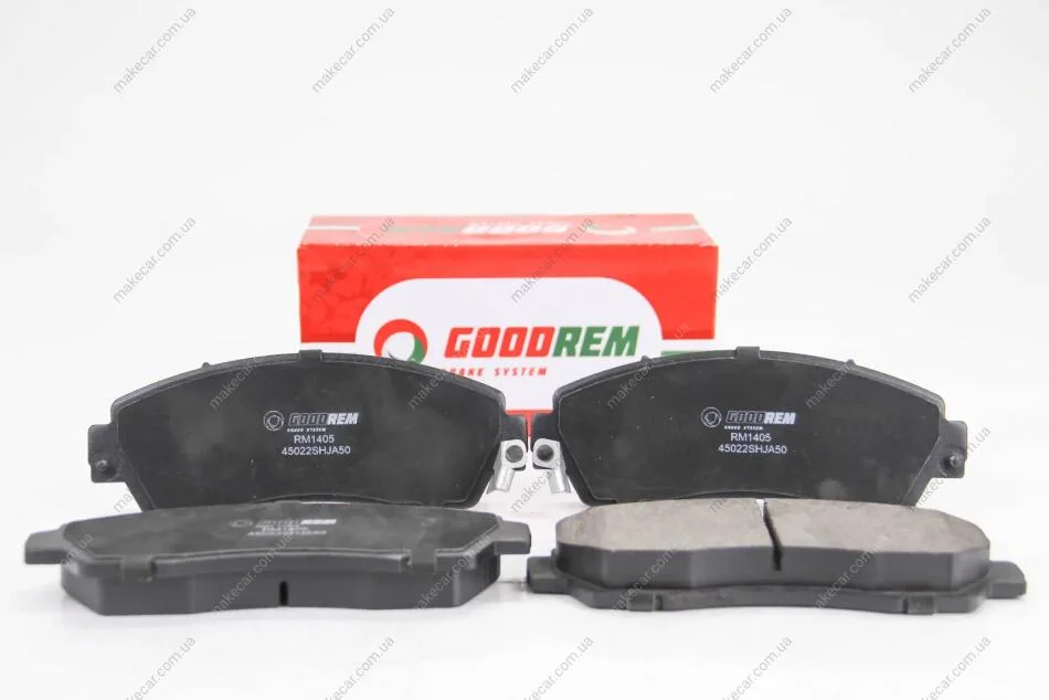 <strong>Гальмівні колодки пер. Civic/Crosstour/CR-V (05-21) Goodrem RM1405 (фото 1)</strong>