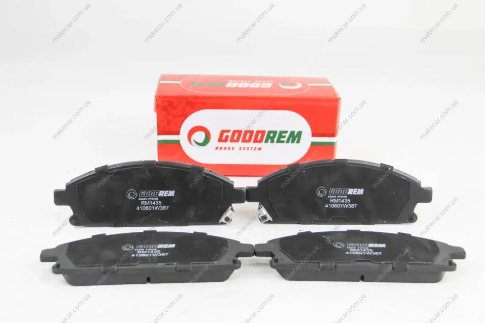 <strong>Гальмівні колодки пер. Nissan X-Trail 01-13/Pathfinder 97-04 (sumitomo) (159x55,9x16) Goodrem RM1435 (фото 1)</strong>