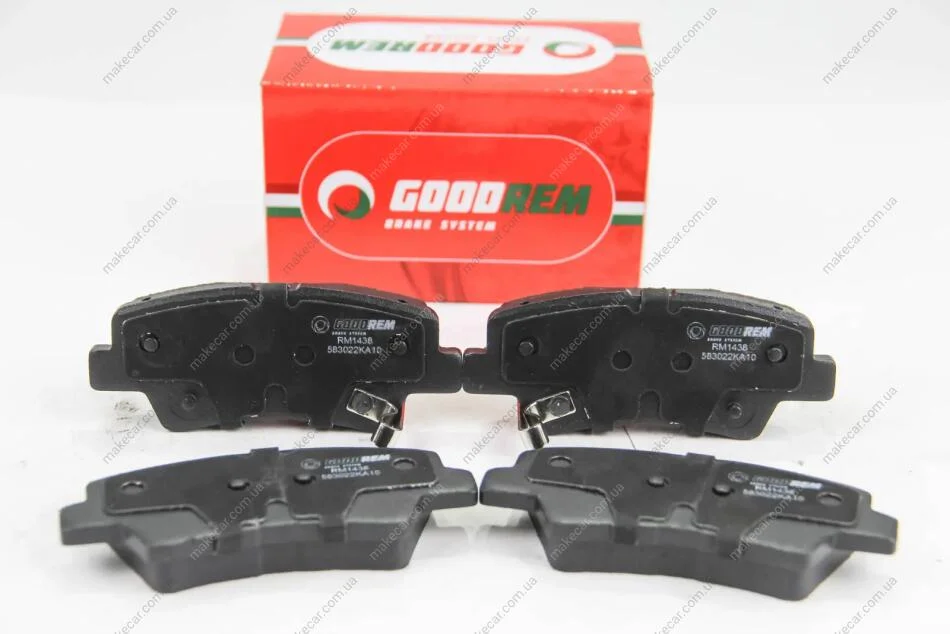 <strong>Гальмівні колодки зад. Sonata V/i 40/Optima/Soul 05- Goodrem RM1438 (фото 1)</strong>