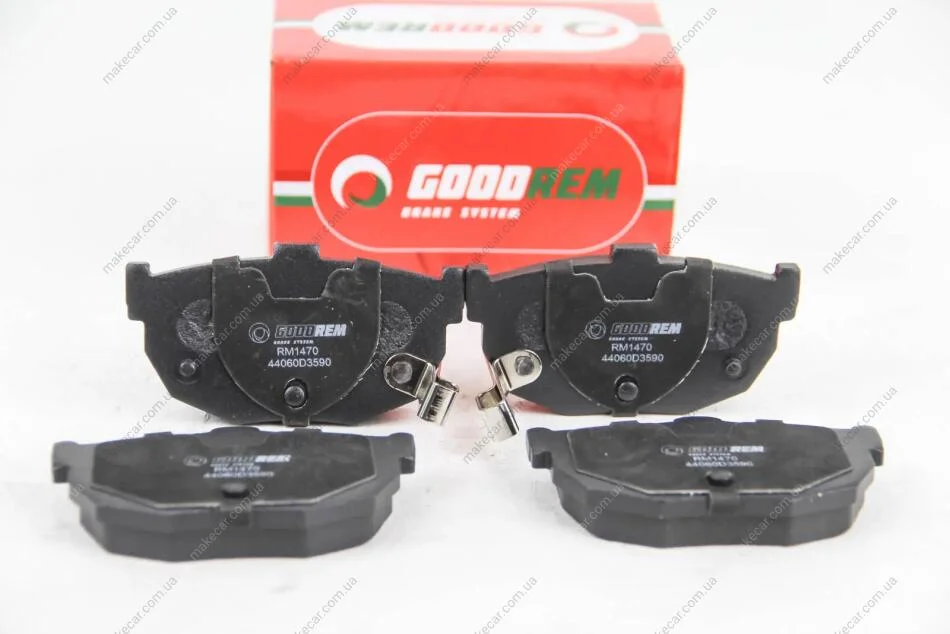 <strong>Гальмівні колодки зад. Cerato/Elantra/Lantra/Maxima/Tuscani (85-21) Goodrem RM1470 (фото 1)</strong>