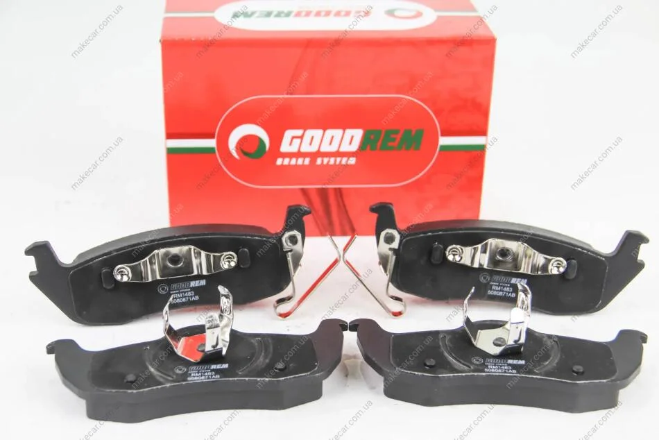 <strong>Гальмівні колодки зад. Grand Cherokee/Commander/QX56 03-13 Goodrem RM1483 (фото 1)</strong>