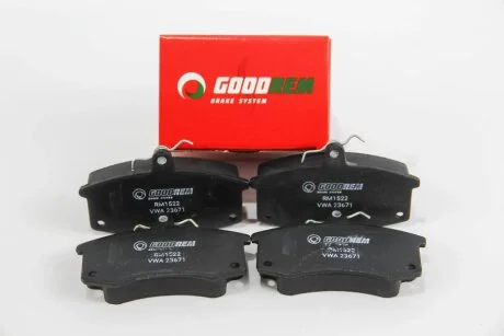 Гальмівні колодки пер. VAZ 2110-12 (під датчик) для Goodrem RM1522 фото товару