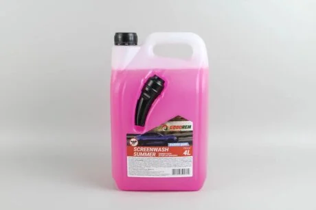 Омивач скла літній GOODREM "BubbleGum" (4л) Антимошка для Goodrem RW0001 фото товару