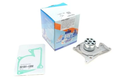 Помпа водяна для Renault, Dacia, Nissan, Mercedes GRAF PA1091 фото товару