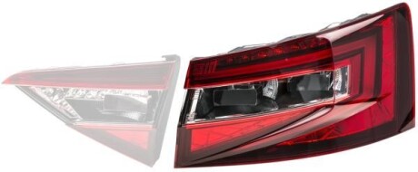 SKODA Задній ліхтар лівий LED SUPERB III Універсал (3V5) 15- HELLA 2SK 354 832-071 фото товара