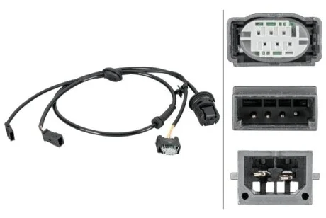 AUDI датчик ABS задн.лів.A6 97- для Audi HELLA 6PU 012 806-801 фото товару