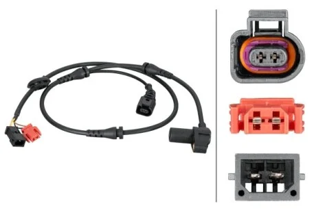VW датчик ABS передн. Passat, Audi A4/6 94-, LT28-46 2.3 для Audi, Volkswagen HELLA 6PU 012 806-841 фото товару