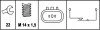 <strong>HYUNDAI вимикач світла заднього ходу Elantra, Mitsubishi Lancer, Galant HELLA 6ZF 008 621-041 (фото 2)</strong>