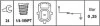 <strong>FORD Датчик давления масла C-Max,Fiesta VI,Focus II,III,Kuga II,Mondeo III,IV,V,Transit Connect 00- HELLA 6ZL 009 600-081 (фото 2)</strong>