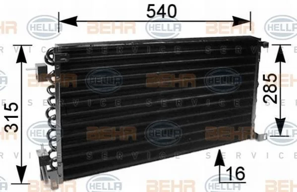 <strong>Конденсер кондиціонера HELLA 8FC 351 036-041 (фото 1)</strong>