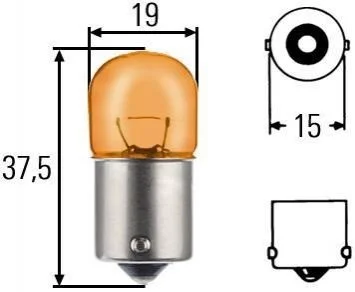 <strong>RY10W 12V 10W Лампа розжарювання STANDARD HELLA 8GA 002 071-051 (фото 1)</strong>