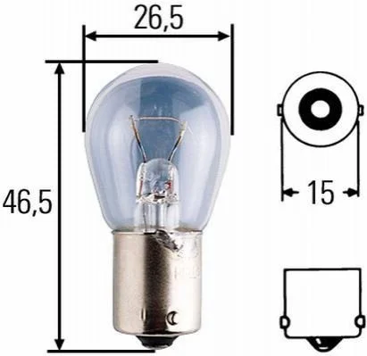 <strong>R 24/18W 24V BA 15 s 18W Автолампа HELLA 8GA 002 072-241 (фото 1)</strong>