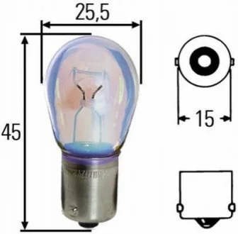 Лампа розжарювання HEAVY DUTY P21W 24V 21W BA 15s для Mercedes HELLA 8GA 002 073-241 фото товару