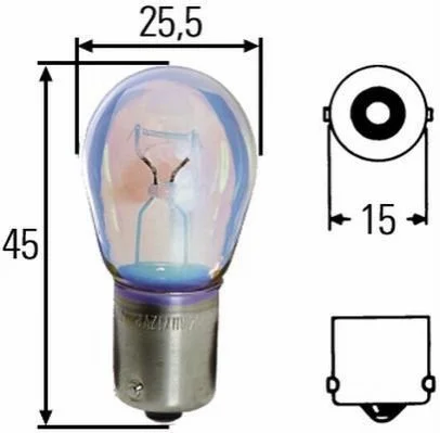 <strong>Лампа розжарювання P21W 12V 21W BA 15s Long Life HELLA 8GA 002 073-271 (фото 1)</strong>