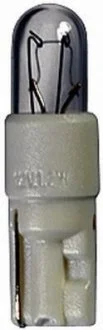 Лампа розжарювання, T5 12V 1,2W W 2 x 4,6d white 8GA007997011 для Volvo, ISUZU, Alpina HELLA 8GA 007 997-011 фото товару