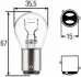 <strong>P21/4W 12V 4W Лампа розжарювання (блістер 2 шт) HELLA 8GD 004 772-123 (фото 1)</strong>
