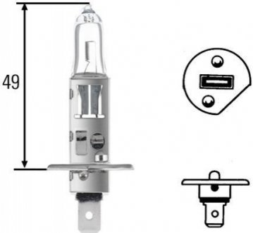 H1 Plus 90% 12V 55W Автолампа HELLA 8GH 002 089-531 фото товара