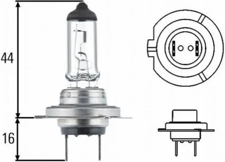 H7DP (двойная сила!) 24V 70W Автолампа **HEAVY DUTY EXPERT** LONGER LIFETIME, VIBRATION RESISTANT для HELLA 8GH 007 157-231 фото товару