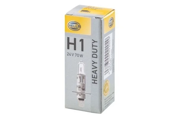 <strong>H1 24V 70W P14.5s Лампа розжарювання HEAVY DUTY HELLA 8GH 178 555-141 (фото 1)</strong>