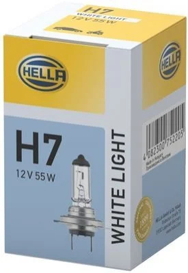 <strong>Лампа розжарювання, H7 12V 55W PX26d WL 4200K White Light HELLA 8GH 223 498-131 (фото 1)</strong>
