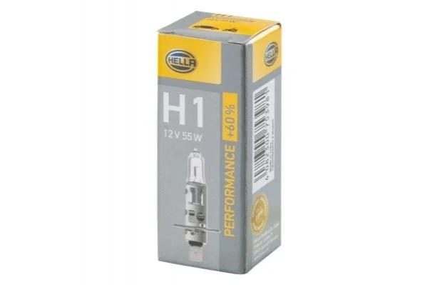 <strong>Лампа розжарювання PERFORMANCE UP 60% TO H1 12V 55W P14,5s HELLA 8GH223498211 (фото 1)</strong>