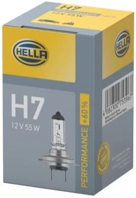 <strong>Лампа розжарювання, H7 12V 55W PX26d, +60% HELLA 8GH223498231 (фото 1)</strong>