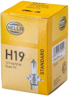 H19 12V 60/55W Лампа галогенова STANDARD для HELLA 8GJ 235 698-101 фото товару
