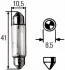 <strong>12V 5W SV8.5-8 Автолампа галогенова HELLA 8GM 002 091-311 (фото 1)</strong>