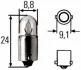 <strong>H 12V 3W Лампа розжарювання STANDARD HELLA 8GP 002 068-131 (фото 1)</strong>