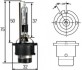 Лампа газорозрядна D2R, 35W, Pk32d-3 HELLA 8GS007001151 (фото 1)