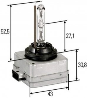 Лампа газоразрядна D1S, 35 W 85V, PK32d-2 HELLA 8GS 009 028-111 (фото 1)